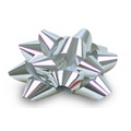 Silver Glitter Perfect Bow (5"x16 Loops, 1 1/4" Ribbon)